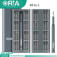 Oria แม่นยำไขควงชุด 49 in 1 ยาวไขควงบิตแม่เหล็กไดร์เวอร์ชุด 48 บิต S2 วัสดุเหล็กซ่อมชุดเครื่องมือสำหรับมาร์ทโฟน/แท็บเล็ต/PC