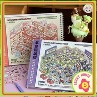 (HN Express + Free Tweezers) Bigszie Sticker Book 12 3D Sticker models printed in 1 3D Sticker Book
