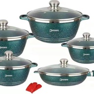 Periuk Dessini Non-Stick Italy Set 12 in 1