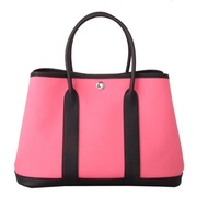 Garden party garden Bag 
30CM Black togo Lipstick Pink Canvas
New Style Ready Stock