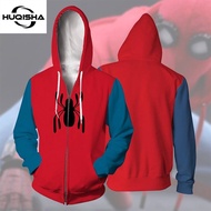 Spider-man Venom Cosplay Clothes Men Women Hoodies Zipper Sweatshirt 3 D Peter Parker Miles Morales 