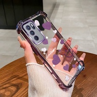 Suitable for OPPO Reno 6 7 PRO 7 SE 6Z 5g 4G phone case four corner silicone TPU heart smile transpa