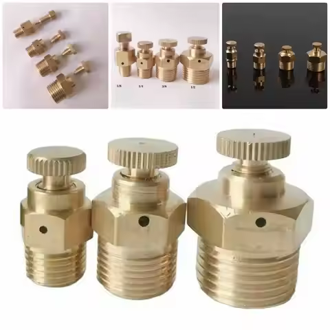 1Pcs Safety Valve Nozzle Manual Exhaust Valve PN 1.6 Mpa Male Thread Air Release Valve 1/8" 1/4" 3/8