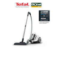Global House TEFAL เครื่องดูดฝุ่นแบบกล่องไร้ถุงเก็บฝุ่น 2100 วัตต์ รุ่น TW2947EA สีขาว รับประกันของเ