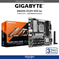 [FAST SHIP] GIGABYTE B860M DS3H WIFI 6E | Micro ATX | DDR5 Motherboard