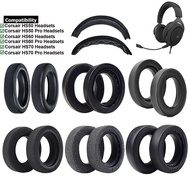 Replacement Cover for Corsair HS70 HS60 HS50 Pro Headphones, Earpads Cushion Sponge Earmuffs for HS5