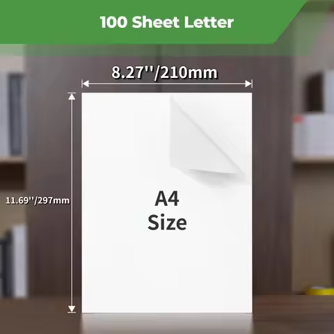 A4 Thermal Paper Printer Paper for A4 Portable Printer,For M08F-Letter, M08F M832,M833, M834,M835, 8