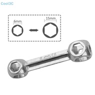 Cool3C Bike 10 In 1 Dog Bone Mini Poet Hexagon Wrench Multi-Tool Bicycle Keychain HOT