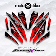 SUPRA X 125R VARIATION STRIPING / KRS 1 MOTIF / SUPRA X 125 BATMAN STICKER / SUPRA X BATMAN STICKER