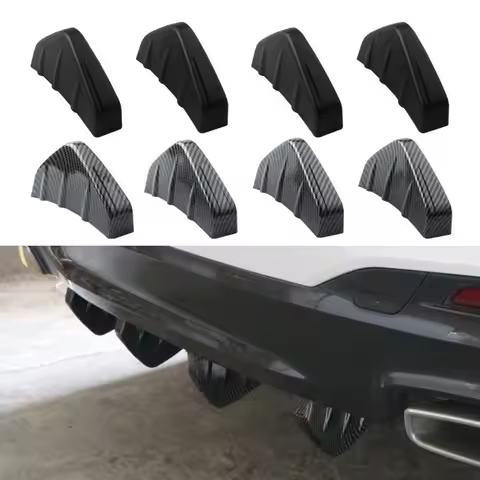 4pcs Car Modified Bumper Shark Fins Rear Diffuser Spoiler for BMW 1 2 3 4 5 6 7 8 Series x1 x2 x3 x4