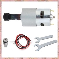 (NVIS) DC Motor CNC 775 Spindle Motor 100W 12-24VDC 20000RMP + ER11 Collet for DIY Mini CNC 3018 301