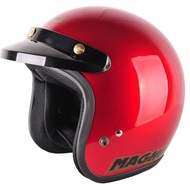 [ FREE BOGO TINTED VISOR ] 100% Original Magnum M8 3 Button Black Cap Motorcycle Helmet Moto Topi