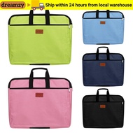 DREAMZY File Folder Canvas Business Documents Big Capacity Durable Waterproof Handbag