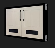 New Product จัดส่งฟรี Polywood โพลีวูด - ชุดครัว uPVC รุ่น Groovy Series สีเบจ สินค้า Pre-order 14-2