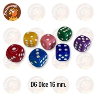 D6 Dice 6-Sided Size 16 mm (Sold Separately 1 Ball)