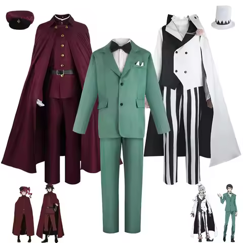 Bungou Hunting Stray Dogs Uniform Gogol Saigiku Jouno Teruko Okura Tetchou Suehiro Cosplay Costume W
