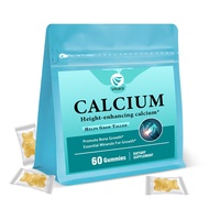 Height Growth Calcium Vitamin D3 Natural Vegan Gummies To Grow Taller Bone Strength Height Booster F