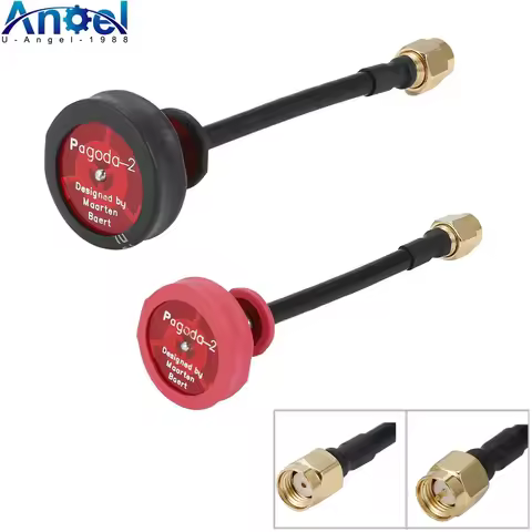 Pagoda 2 5.8G 5dBi 50W Omnidirectional Omni FPV Flat Panel Pagoda Antenna RHCP SMA/RP-SMA 80mm