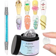 PUENTE 100g Clear Non-Stick Hand Extension Nail Gel With Sculpture Pen 3D Modeling Rhinestone Glue S