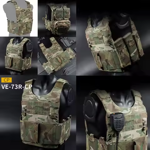 The new multi-color MOLLE tactical vest has an extended zipper on the back, and the LV-119 tactical 