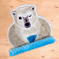 【夏季彌月禮】消暑北極熊造型顆粒荳毯_含禮盒包裝