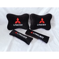 Mitsubishi lancer headrest pillow car interior accessories 01