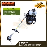 Ogawa BG430TK Gasoline Brush Cutter 42.7CC (2-Stroke / 1.25kW / Heavy Duty Grass Cutter)