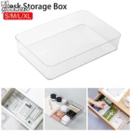 KOPIEWDX78JQ 1Pcs Desk Storage Organizer, Transparent Drawer Table Makeup Organizer Box, S/M/L/XL  P