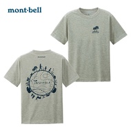 Montbell Japan Mengbei Ounian เสื้อยืดลําลองสําหรับผู้ชายผู้หญิงแขนสั้นคอกลมพิมพ์ลายการ์ตูน