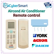 DAIKIN/YORK /ACSON BRAND Aircond Remote Control (ECGS01-I)