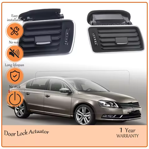 Premium Matte Black Left Right Air Conditioning Vents Fit for VW Passat B6 B7 CC R36 2009-2014 oem 3