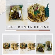 (1 Set) Mix Bunga Kering Campur untuk Hiasan Seserahan Mahar Sangjit Ringbox Craft Rustic Aesthetic 