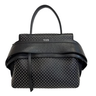 【二手】 TOD'S WAVE 鉚釘手提包，包包，品牌，黑色