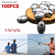 AD1MY 100pcs Olive Fishing Lead Weights - Sinkers for Tale Accessories Martijn