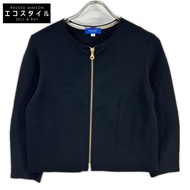 Black Label Crestbridge 黑色七分袖針織夾克，38 碼 [二手]