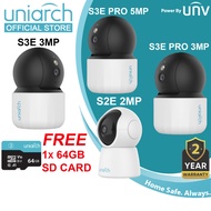 Uniarch Indoor Model S2E 2MP/S3E 3MP/S3E Pro 3MP 5MP Two Way Talk Security CCTV Camera by UNV [Free 