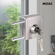 [ Glass Door Lock Premium Stainless Steel Push Sliding Gate Lock for
