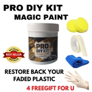 【CAT HITAM MAGIC 】Cat Magic PRO DIY KIT HITAM 100ml Plastic Restorer Black IPC Black Trim Restorer