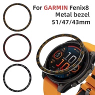 Metal Bezel For Garmin Fenix 8 43mm 47mm 51mm Watch Bumper Cover Ring Case Cover Protector Anti Scra