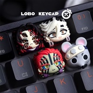 New Demon Slayer Series Keycaps Muscle Mouse Douma Kokushibo Akaza Custom Mechanical Keyboard Cap Gi