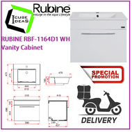 RUBINE RBF-1164D1 WH Vanity Cabinet / FREE EXPRESS DELIVERY