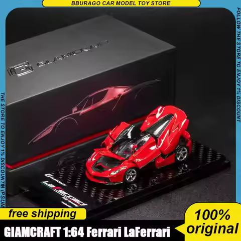 Giamcraft 1:64 Ferrari Laferrari Full Open Alloy Diecast Car Model Standard Red Limited Edition With