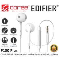 EDIFIER P180 PLUS / P180 USB-C / P185 / P205 WIRED 3.5MM SEMI-IN-EAR EARPHONE WITH IN-LINE CONTROL &