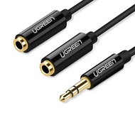 25CM Black 3.5mm AV Cable to 2 3.5mm ends