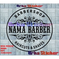 BARBERSHOP STICKER WALL STICKER SIZE 60CM