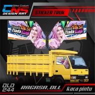 Stiker Kaca Pintu Depan Truk RAGASA Custom Foto Cewek Cantik Hijab Vector Seksi Bisa Request Foto & 