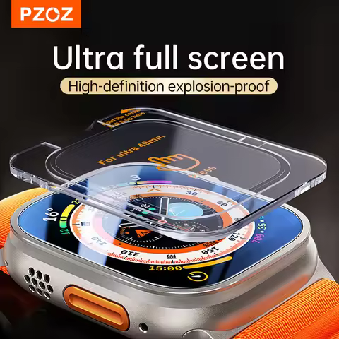 PZOZ 2ps screen protector For Apple Watch ultra 1 2 3 Tempered Glass Film For iWatch Series screen p