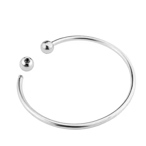 2pcs/lot Stainless Steel Unscrew Adjustable Cuff Bangle Bracelets Blanks Silver color Tone Open Char