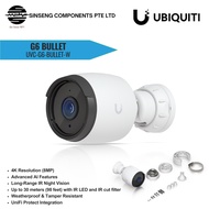 Ubiquiti Unifi UVC-G6-Bullet 8MP 4K AI G6 Bullet IP Camera with Advanced Motion Detection, IR Night 