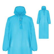 雙龍日系反光安全雨衣超輕套式雨衣 環保太空雨衣EVA(水漾藍)